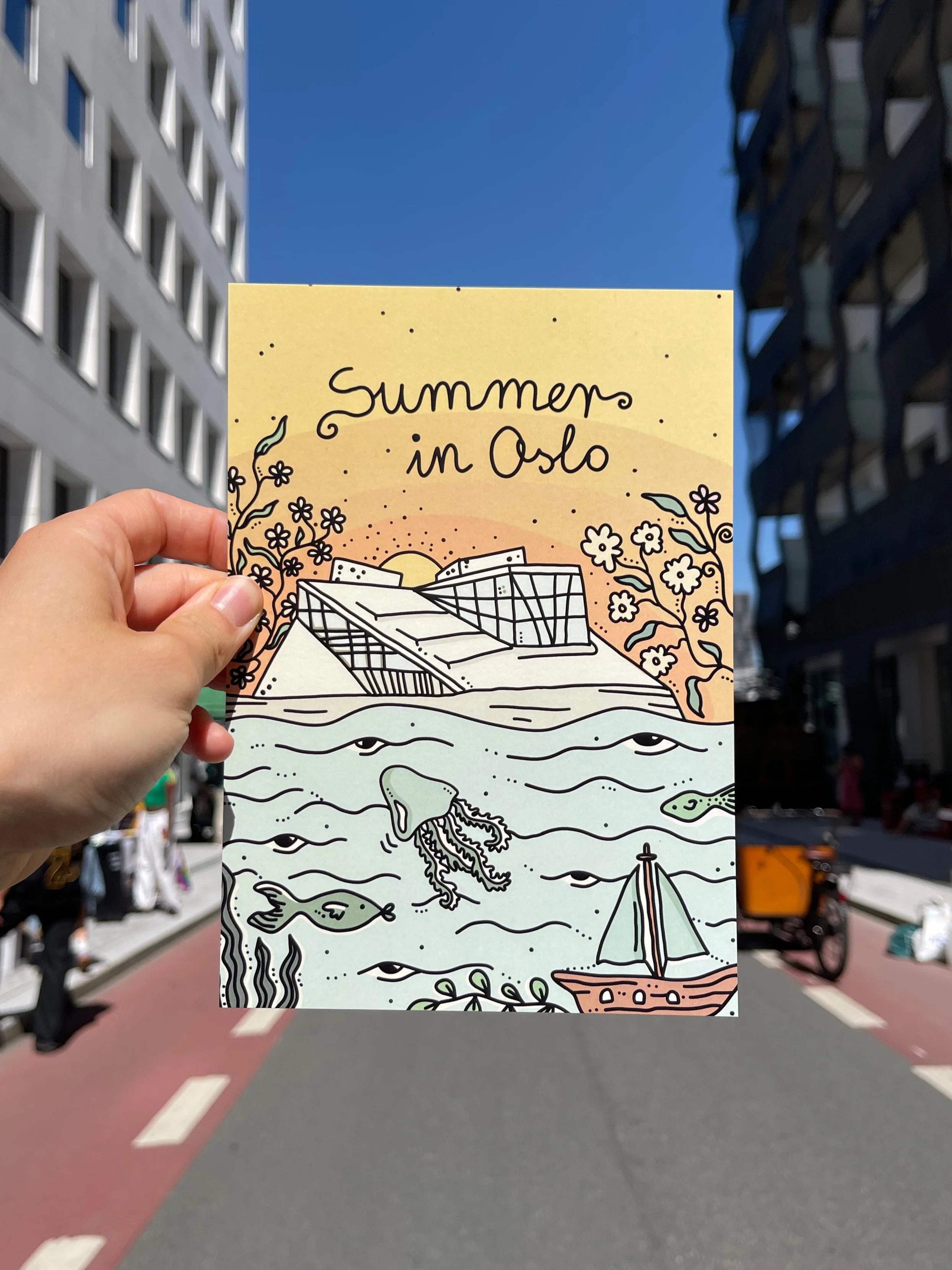 Summer in Oslo postkort A6