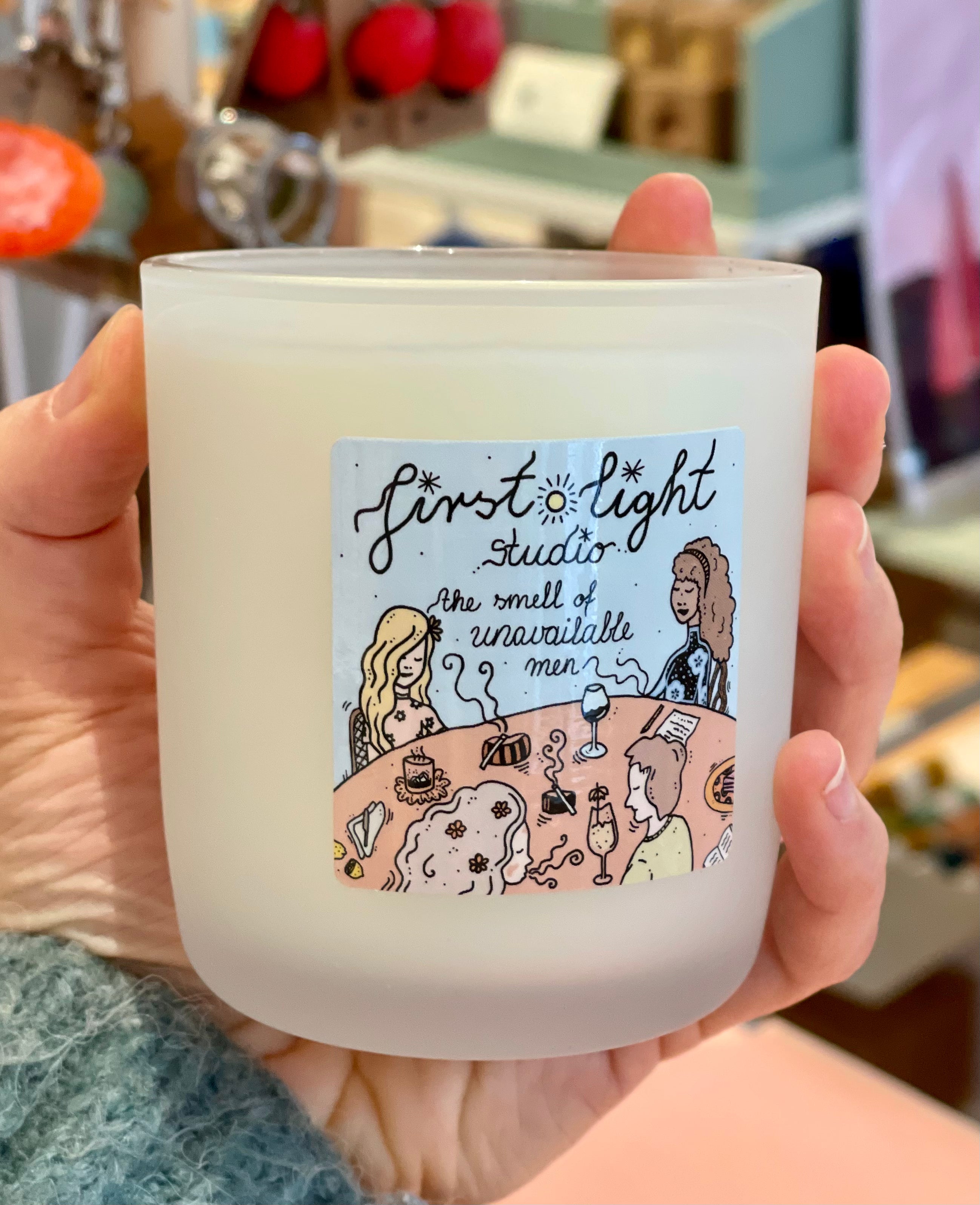 The smell of unavailable men" håndlagde duftlys