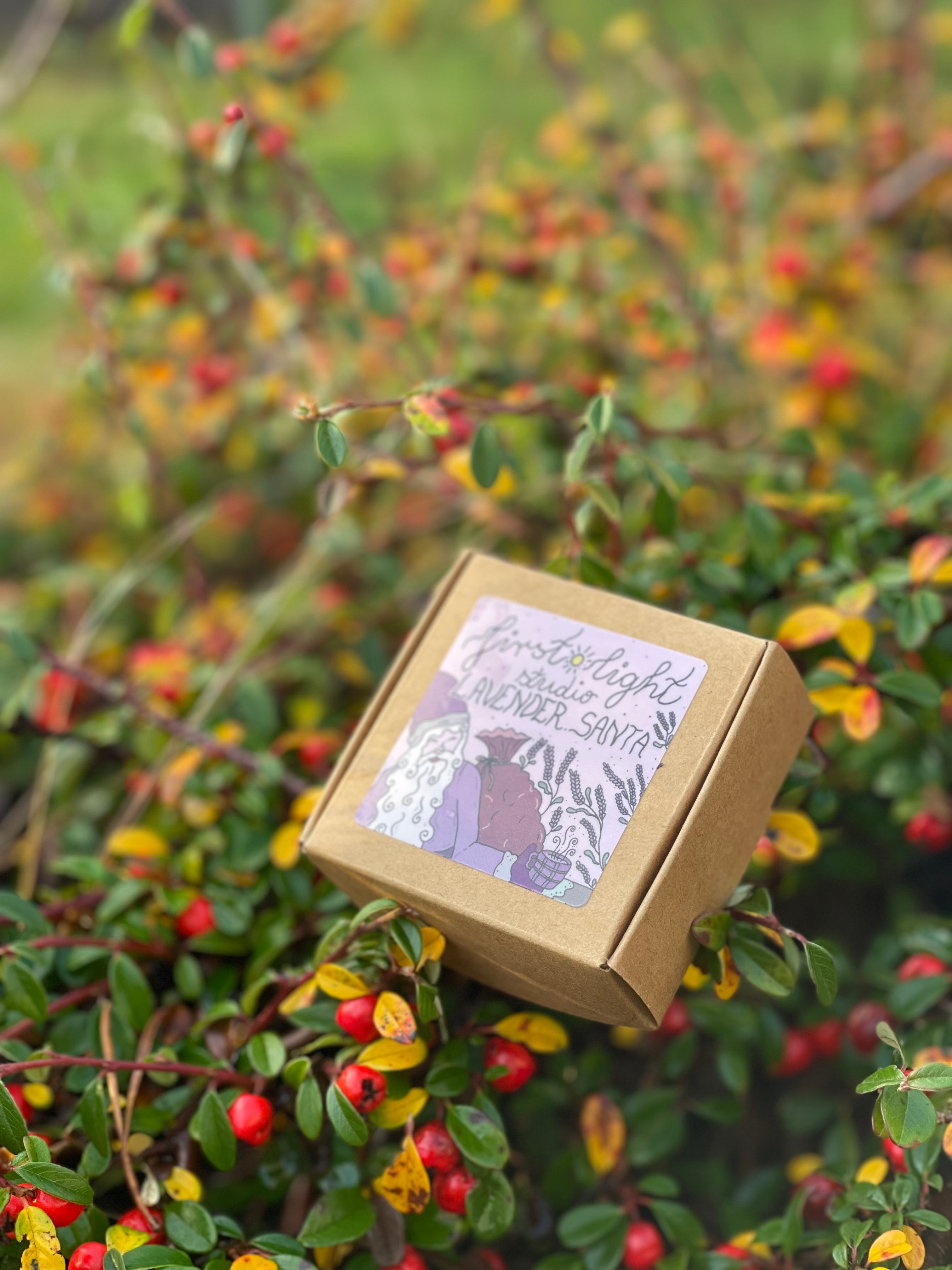 Lavender santa håndlagde duftlys