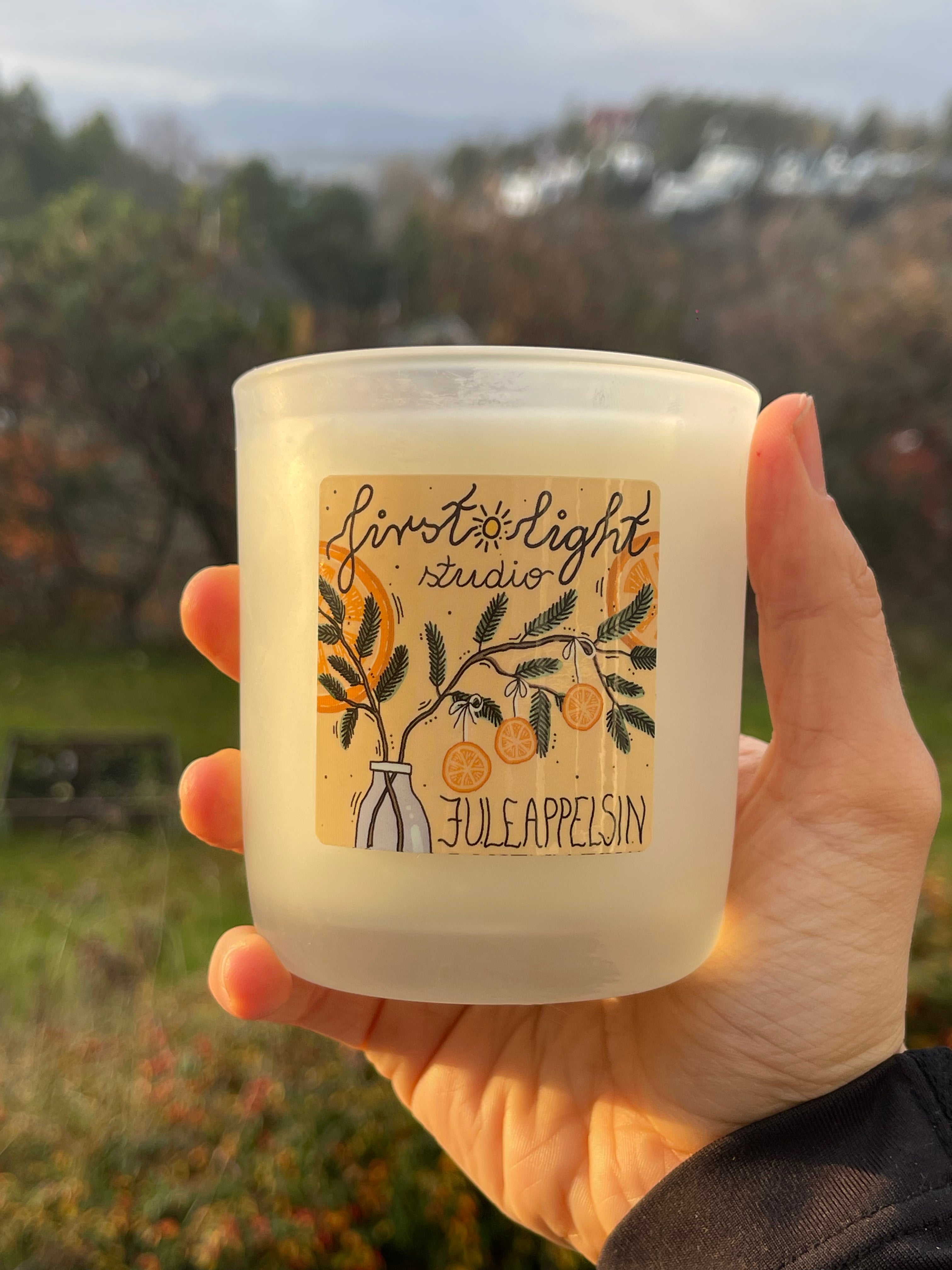 Juleappelsin håndlagde duftlys