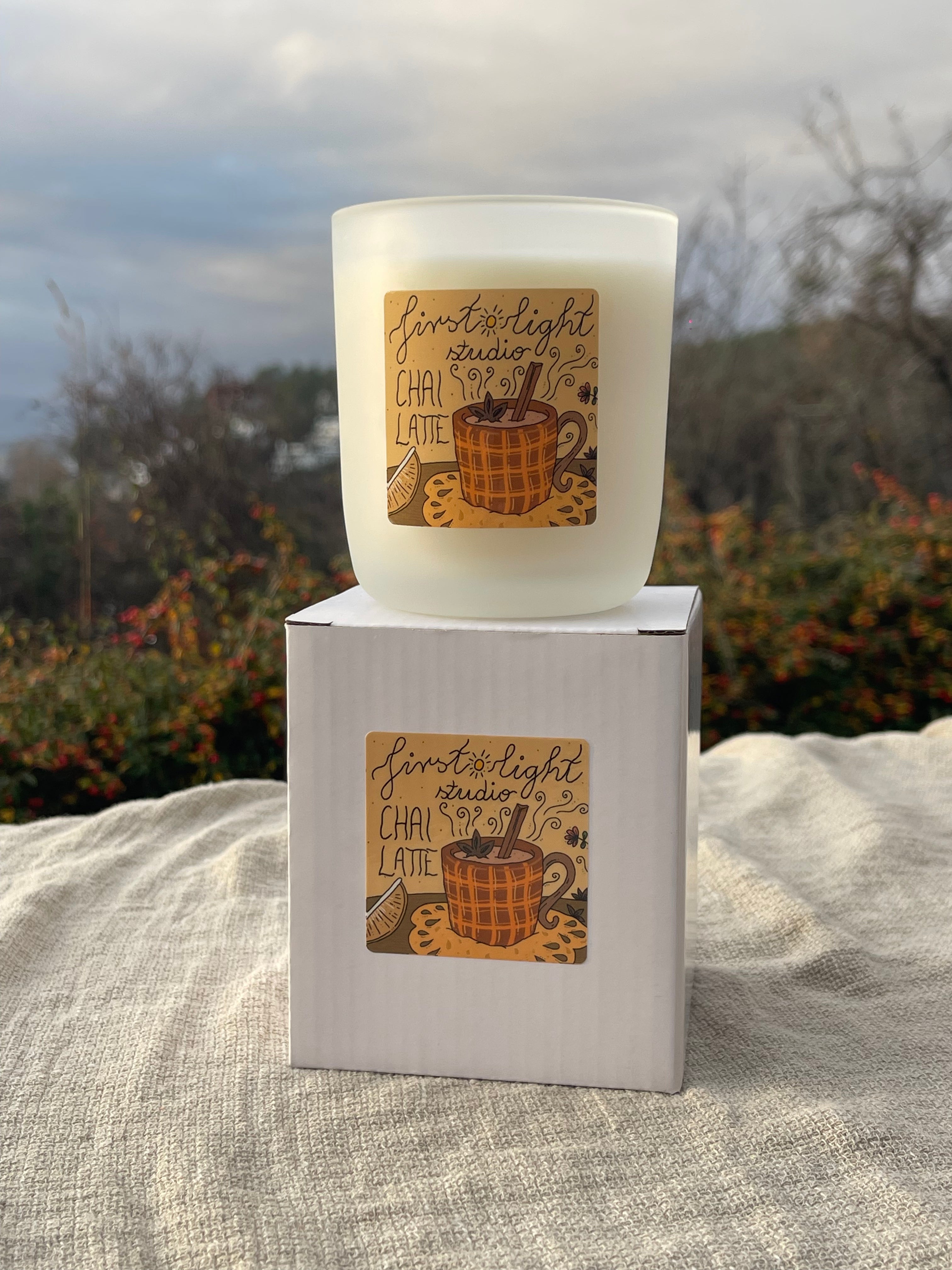 Chai latte håndlagde duftlys