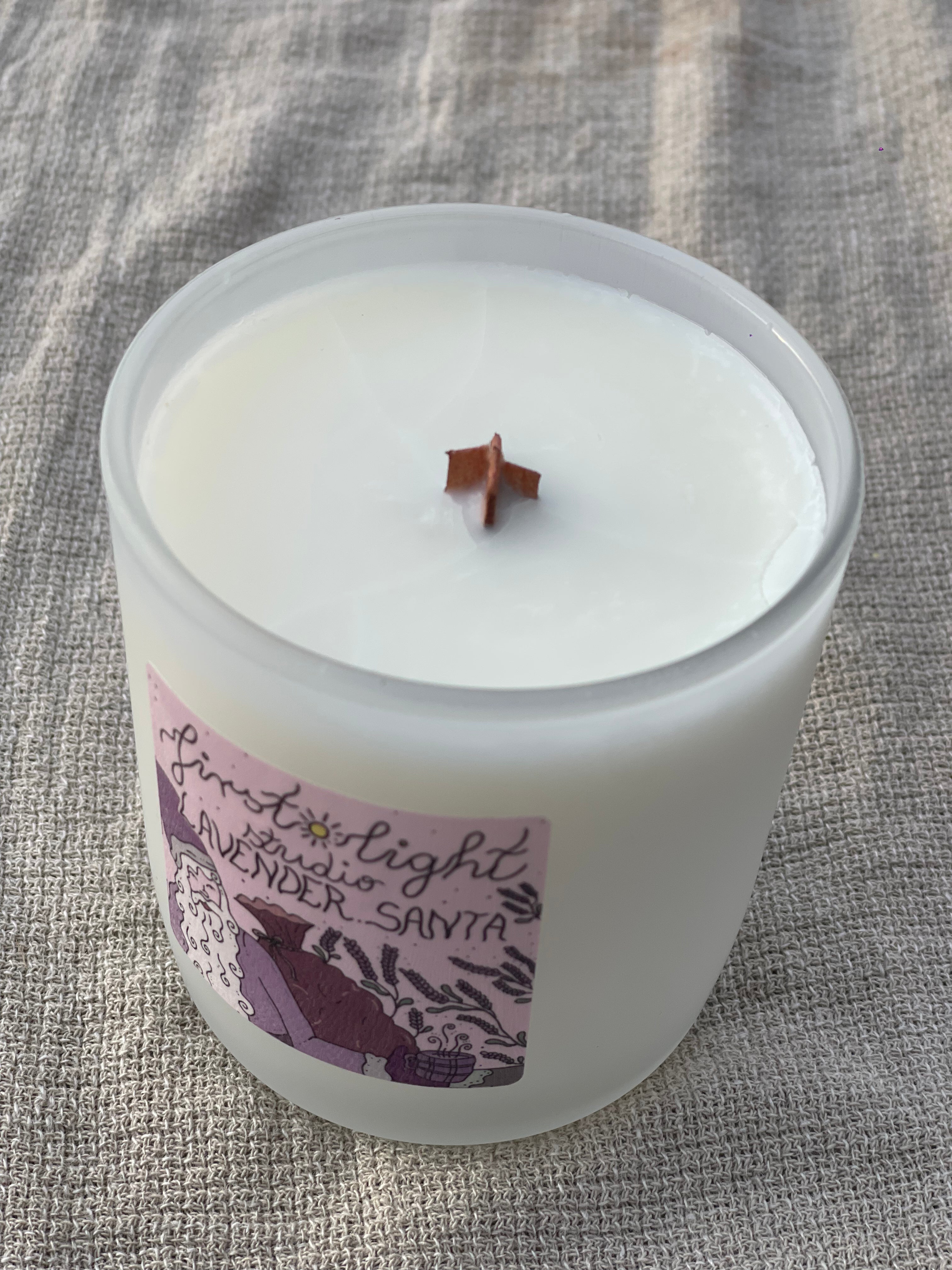 Lavender santa håndlagde duftlys