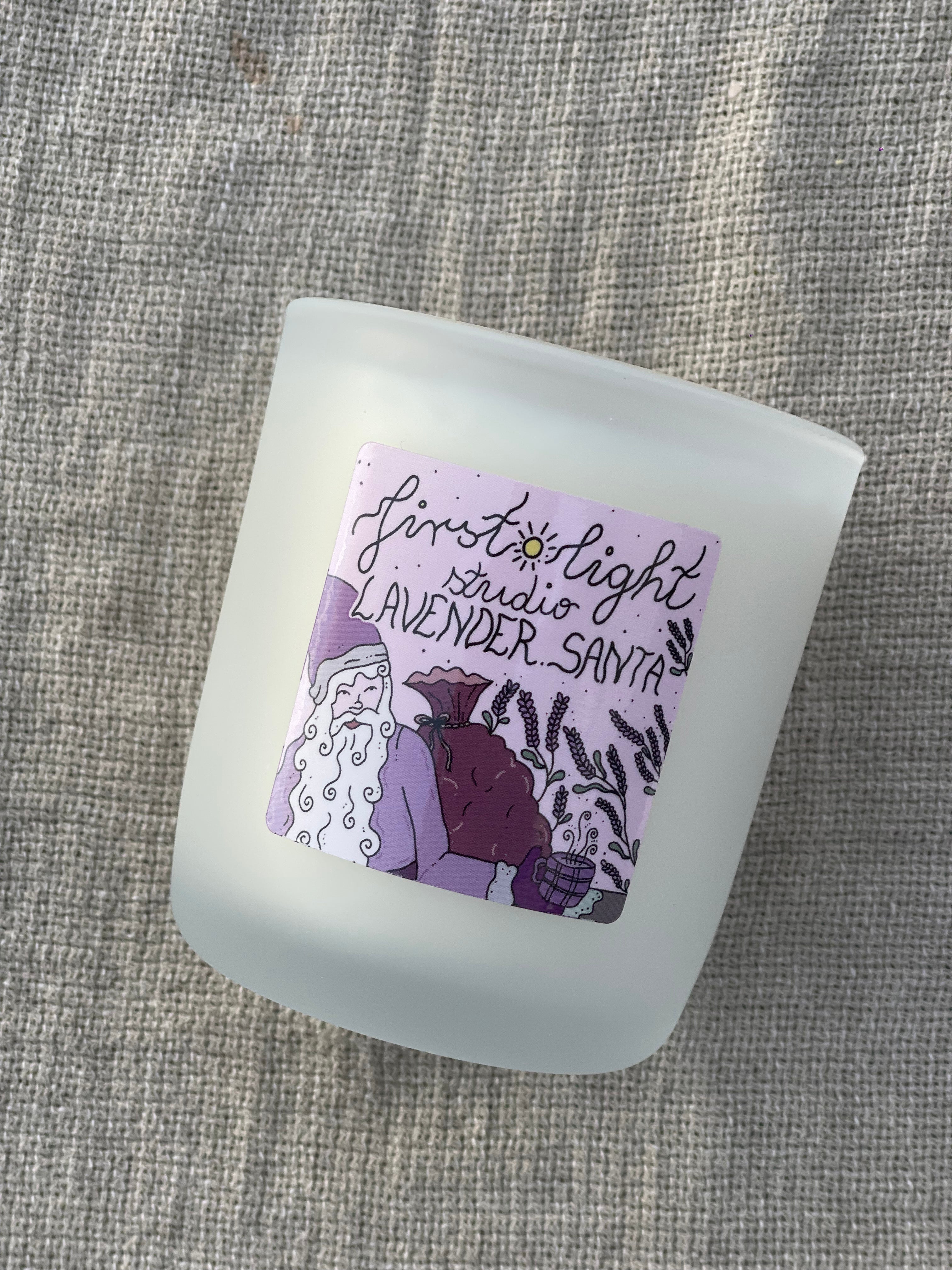 Lavender santa håndlagde duftlys