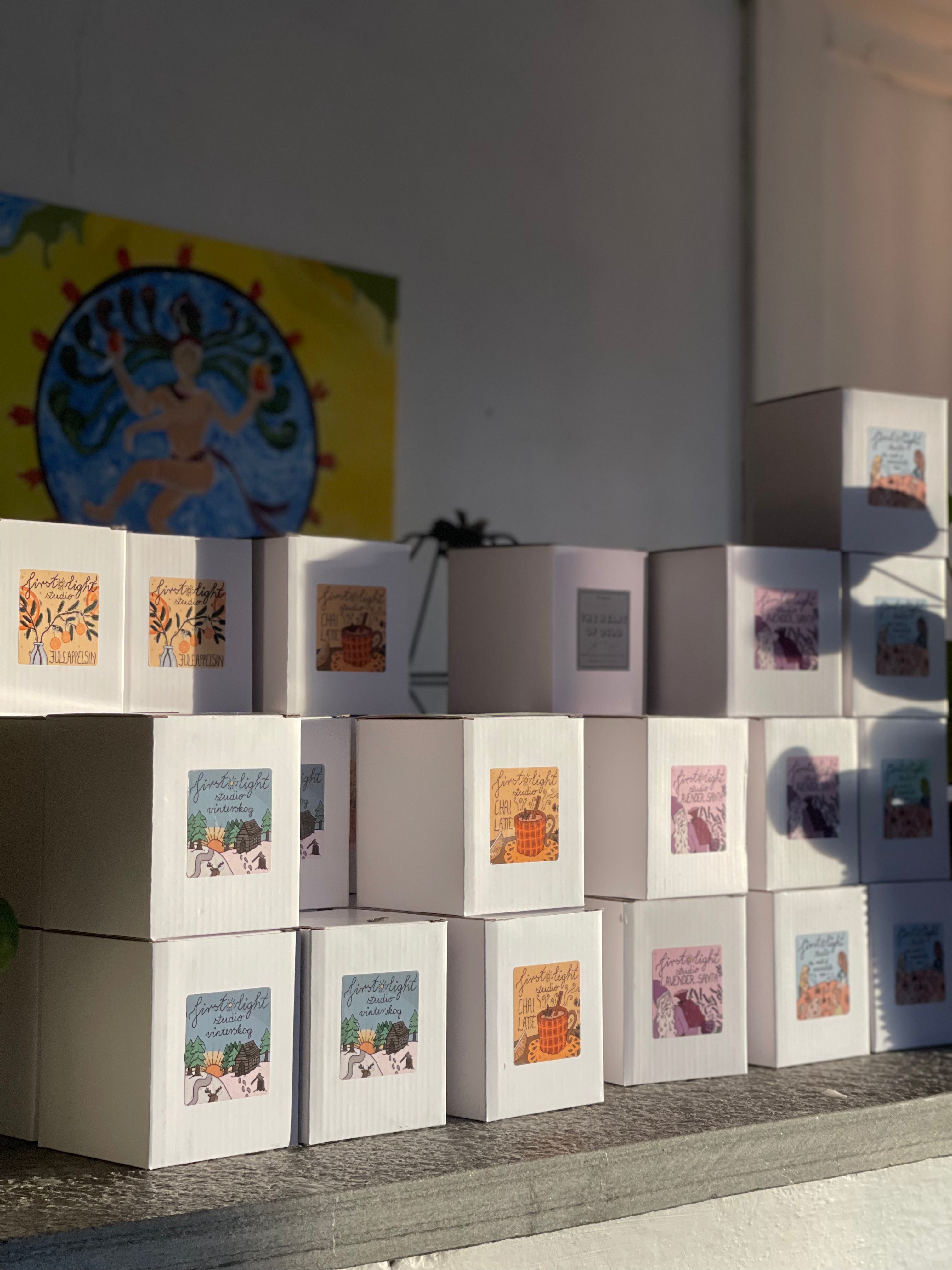 Juleappelsin håndlagde duftlys