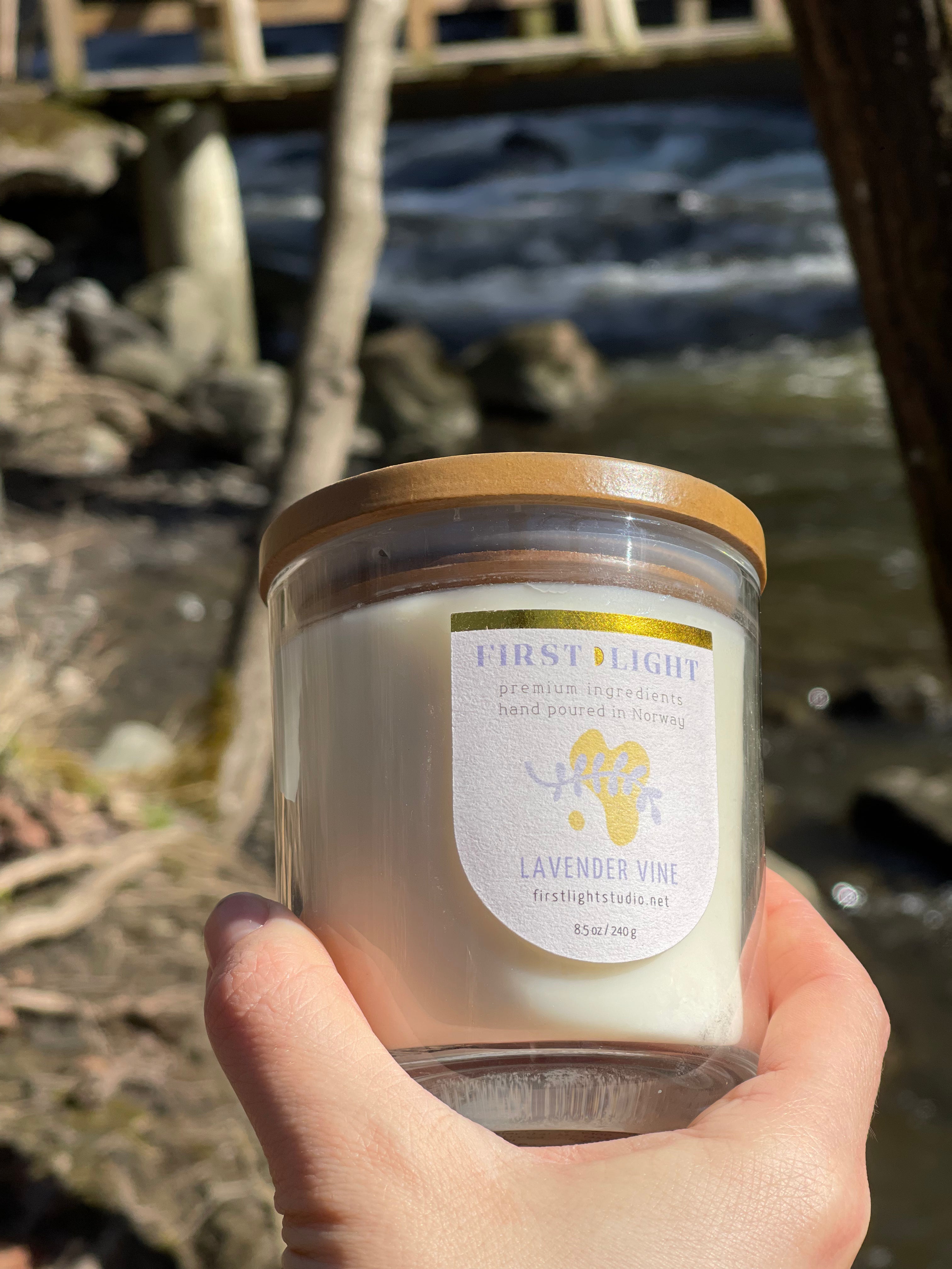 LAVENDER WINE håndlagde duftlys